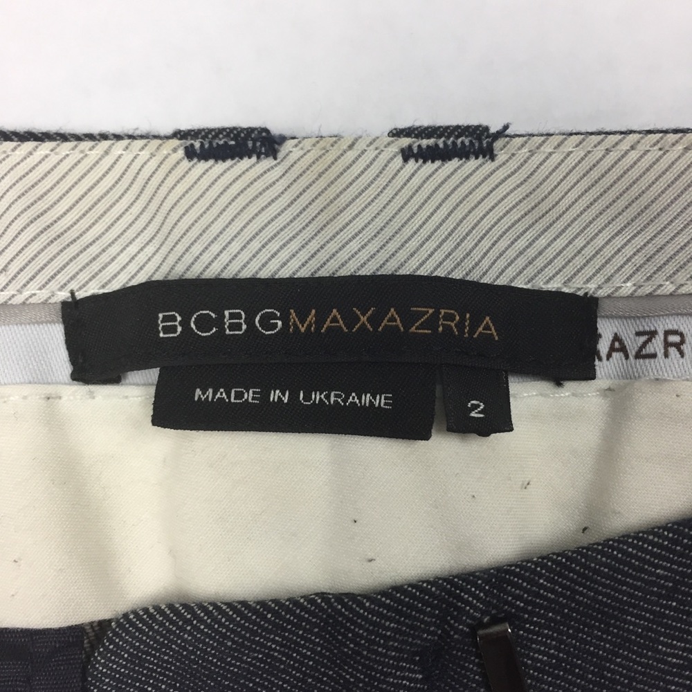 BCBGMaxAzria Blue Denim Carla Slim Flare Trouser - Picture 6 of 8